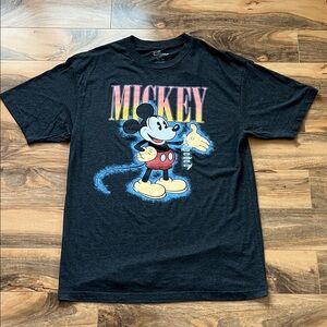 Disney Mickey Mouse Graphic Tee Black Multicolor XLT Tall NWT